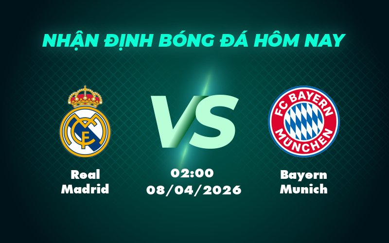Nhận định soi kèo Real Madrid vs Bayern Munich Cuộc chạm trán đỉnh cao tại C1 1 real madrid bayern munich 08 04 c1